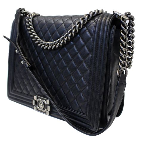 chanel large calfskin flap boy bag price|chanel calfskin leather shoulder bags.